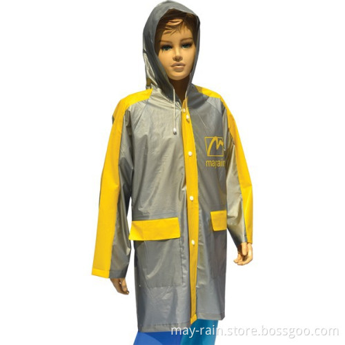 fashion pvc raincoat for kids